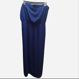 One Clothing Strapless Blue Dress